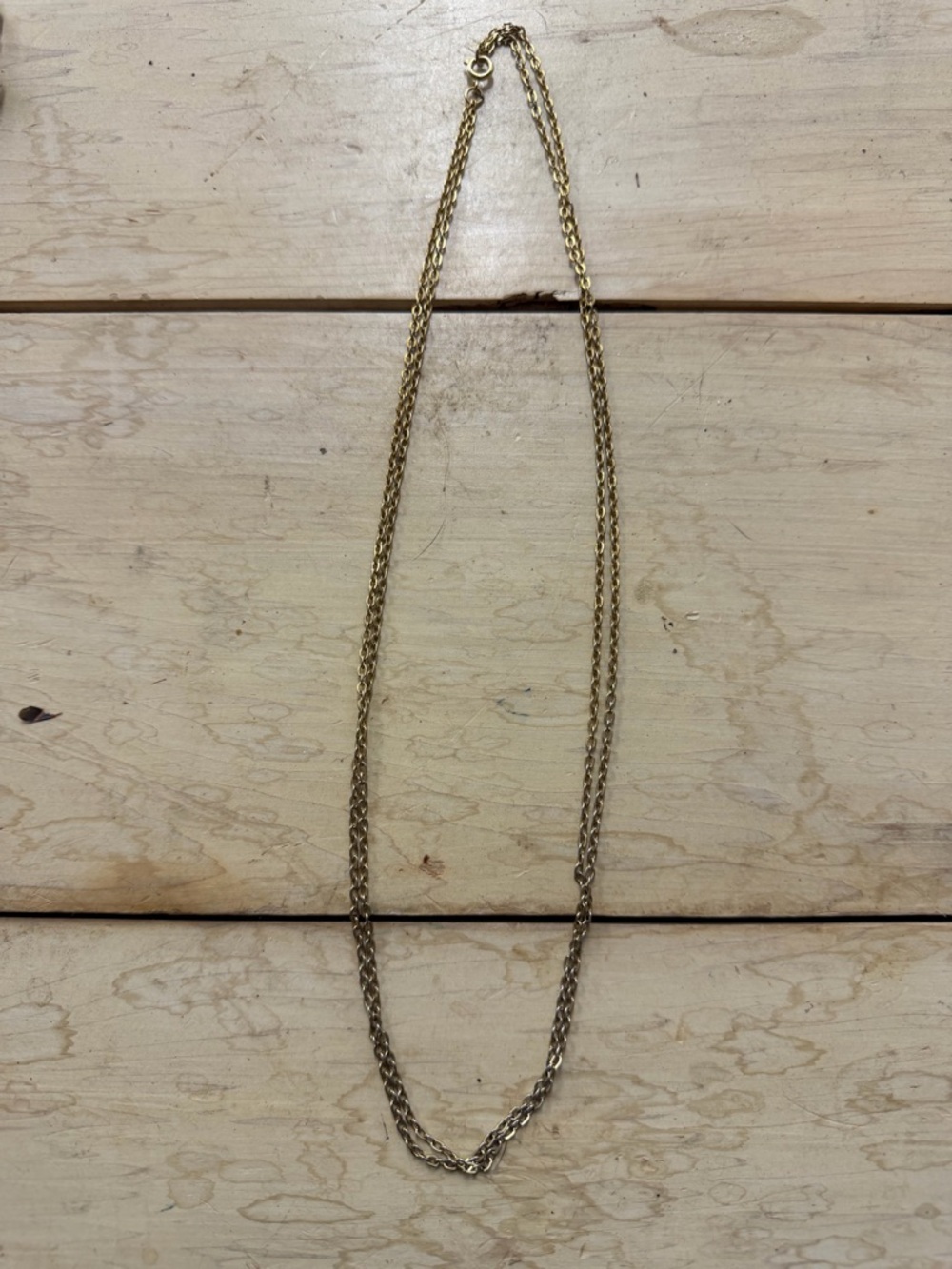 Vintage Elegant Gold-Tone Rope Chain Necklace - Women Jewelry